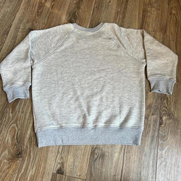 NWT Spritual Gangster Small Grey Namaste Patch Sweatshirt crewneck 3/4 sleeve - Picture 8 of 9